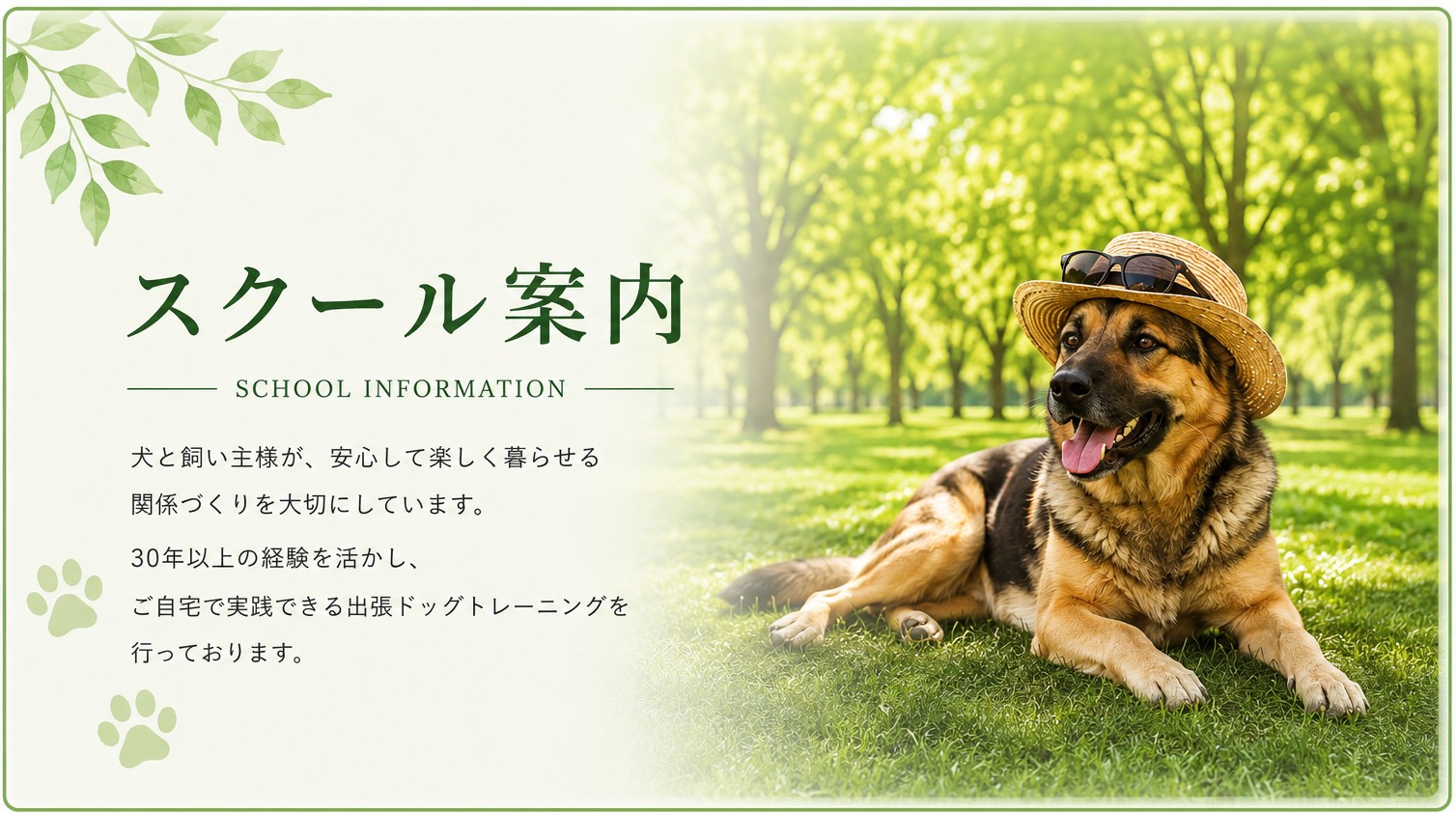 広川ドッグトレーニングのスクール案内